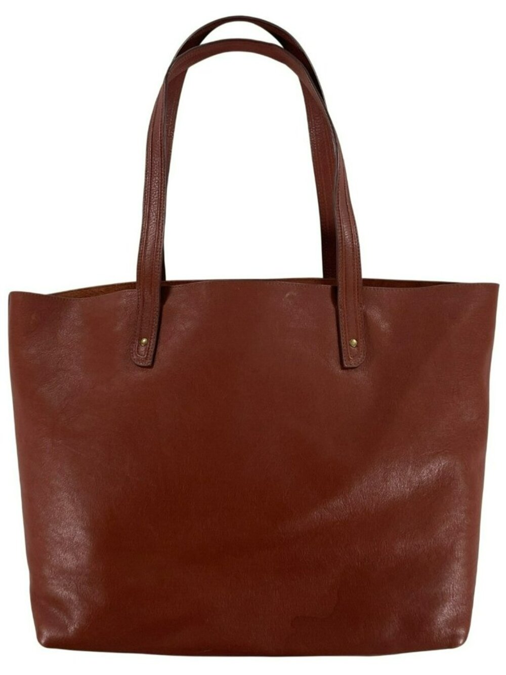 Tecovas Leather Tote Brown Western Bag Interior Pockets Dust Bag EXCELLENT SHAPE - Picture 2 of 10